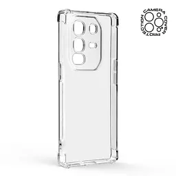 Прозрачный чехол для Infinix Note 50 Pro Plus 5G с защитой камеры и усиленными бортами, тонкий, силиконовый, бесцветный, ударопрочный, противоударный бампер с закрытой камерой, ArmorStandart (ARM85150) - мініатюра 2