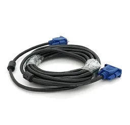 Кабель VGA 3+2 Voltronic YTMM5 2 феррита 5m - мініатюра 2