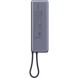 Портативна батарея Power Bank Xiaomi10000mAh 165W Integrated Cable BHR9361GL Grey - мініатюра 5