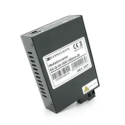 Медіаконвертер FOXGATE EC-Q-1G-1SM-1550nm, 1550 WDM, 1x10/100/1000 Base-Tx, одноволоконний Full/Half duplex, SC 20km (0+70°C), + блок живлення 5V 1A - мініатюра 3