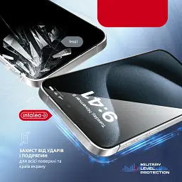 Захисне скло Intaleo з аплікатором Intaleo MagicBox для Apple iPhone 15 Pro Black (4820266742850) - мініатюра 5