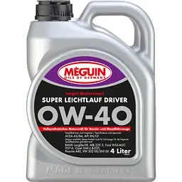 Моторна олива Meguin Super Leichtlauf Driver Sae 0W-40 4 л