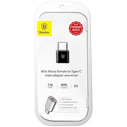 Перехідник адаптер Baseus Type-C to MicroUSB CAMOTG-01 - мініатюра 2