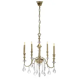 Люстра свічка Brille підвісна кришталева G9 40W BZ (BCL-680S/5) - мініатюра 2