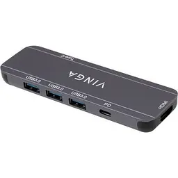 Концентратор Vinga USB-C 3.1 to HDMI+3xUSB3.0+PD100W+USB-C foldable cable (VHYC6FC) - мініатюра 8