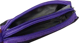 Пенал шкільний Expertiz Zweikammer-etui 20x5.5x5 см поліестер чорний з фіолетовим (динозаври) - мініатюра 5