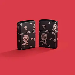 Запальничка Zippo 218C Flower Skulls Design - мініатюра 4