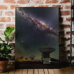 Інтер'єрна картина Телескоп ALMA, астрономія, космос, 60×43 см (id0565)