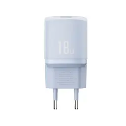 Мережевий зарядний пристрій XO L157(EU) QC3.0 18W charger with TYPE-C cable (NB103) Синій - мініатюра 5