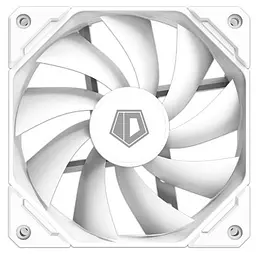 Вентилятор 120 мм, ID-Cooling TF-12025-білий, 120x120x25 мм, 700-1800 об/хв, 15.2-35.2 дБ, 4-pin (PWM), 76.16CFM, гідравлічний