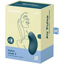 Вакуумний вібратор Satisfyer Vulva Lover 2 Blue - мініатюра 4
