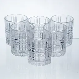 Набір чарок для міцних напоїв Yiwu Crystal Shots 6 штук по 75 мл склянки для напоїв з товстими стінками HP-17-35