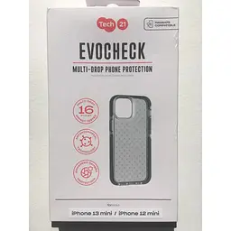 Оригінальний протиударний чохол Tech21 для iPhone 12 Mini / 13 Mini Evo Check Black T21-8880 - мініатюра 10