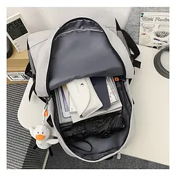 Рюкзак підлітковий No Brand 901229 White з брелоком 35 л - мініатюра 4