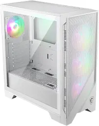 Корпус MSI MAG FORGE 320R AIRFLOW, White, без БЖ, Mid Tower, для ATX / Micro-ATX / Mini-ITX, 2xUSB 3.2, макс. CPU - 160 мм / VGA - 390 мм, 4x120 мм ARGB, бічна панель із загартованого скла 4 мм