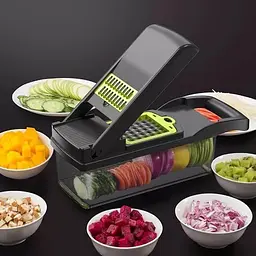 Багатофункціональна овочерізка з контейнером 14 в 1 — Veggie Slicer - мініатюра 6