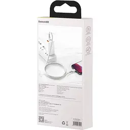 Кабель Baseus High Density Braided Fast Charging Cable Type-C to Lightning PD 20W 2m CATLGD-A02 White - мініатюра 5