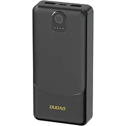 Універсальна мобільна батарея Dudao 10000mAh K10 12W 2xUSB-A,USB-C (IN) Чорний