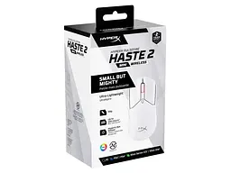 Миша HyperX Pulsefire Haste 2 Mini Wireless white (7D389AA) - мініатюра 9