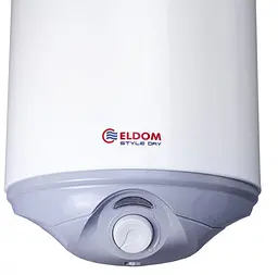 Водонагрівач Eldom STYLE 80 л, 2,0 кВт, "мокрий" ТЕН, вертикальний, SLIM, білий (72268W) - мініатюра 2