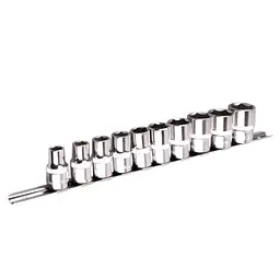 Набір головок Alloid 1/2" на планці 10, 11, 12, 13, 14, 17, 19, 21, 22, 24 мм 11 шт (НГП-4011) - мініатюра 2