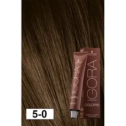 Фарба для волосся Schwarzkopf Igora Color10 New, відтінок 5-0 (світлий коричневий натуральний), 60 мл (2682412) - мініатюра 2