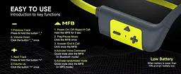 Бездротові кісткові навушники для плавання та бігу IFECCO X67 з Bluetooth 6.0, 32 ГБ пам'яті, MP3-плеєром, активним шумоподавленням та IP68 Чорно-жовтий - мініатюра 10