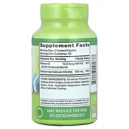 Кальцій Nature's Truth Calcium Citrate Plus D3 100 каплет - мініатюра 2