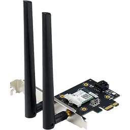 Wi-Fi + Bluetooth адаптер 2 в 1 мережева карта з 2 зовнішніми антенами Asus PCE-AX1800