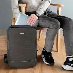 Рюкзак міський офісний розширюваний Tigernu T-B3331A 22л з USB для ноутбука 15.6" Black (17056) - мініатюра 6