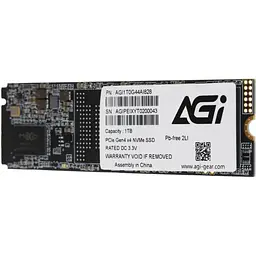 SSD 1Tb AGI AI828 M.2 2280 PCIe Gen 4x4 NVMe 1.4 3D NAND, Retail - мініатюра 4