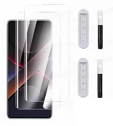 Захисне скло DK для Xiaomi Poco X7 UV Curved 017496 clear 2 шт. - мініатюра 2
