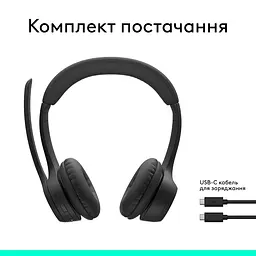 Навушники Zone 300 Wireless Headset BT Black (981-001407) Logitech teh0021845 - мініатюра 10