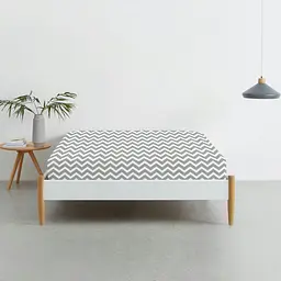 Набір простирадл на резинці Cosas BEIGE/GREY ZIGZAG 160х200х20 см (Set_Beige_ZigGrey_160x200_2) - мініатюра 2