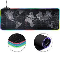 Геймерський килимок Mealux RGB V02 для миші (арт. Mousepad 800x300x4mm RGB V02)