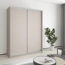 Шафа-купе дводверна MebelStar Стандарт AL 2ДСП 160x60x210 см Кашемір (MBS-2330)