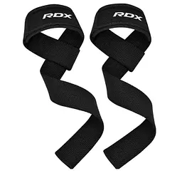 Лямки для тяги RDX W1 Gym Single Strap Black Plus (WAN-W1B+)