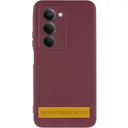 Чохол TPU GETMAN Liquid Silk Full Camera для Xiaomi Redmi 15 4G (Global) / 5G Бордовий / Marsala - мініатюра 2