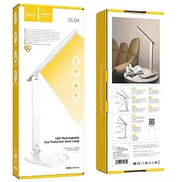 Лампа настільна акумуляторна Hосо DL04 Plus LED rechargeable eye protection table lamp 3 рівня - мініатюра 6