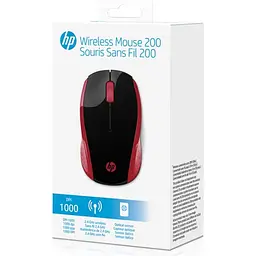 Миша HP 200 Red (2HU82AA) [160300] - мініатюра 4