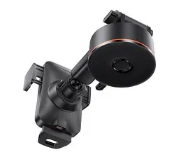 Автомобільний тримач холдер Baseus Wisdom Auto Alignment Car Mount Wireless Charge QI 15W CGZX000101 Black - мініатюра 6