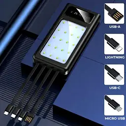 Універсальна мобільна батарея Maxcell PJ0099 120000mAh 2.1A Чорний (2850084917) - мініатюра 4