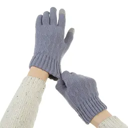 Рукавички для сенсорних екранів з плетінням ArmorStandart Rope Blue (ARM59879) - мініатюра 5