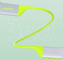 Навушники Langsdom кісткові для плавання BE15 з кістковою провідністю та вбудованою памʼяттю 32 ГБ водонепроникні для спорту Сірий - мініатюра 8