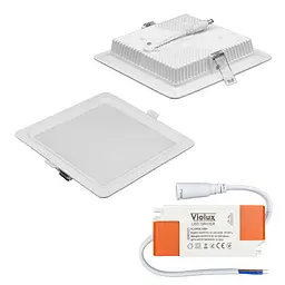 Світильник LED даунлайт Violux ALUMIN 18W 4200K квадрат IP20 ( 121280 ) - мініатюра 3