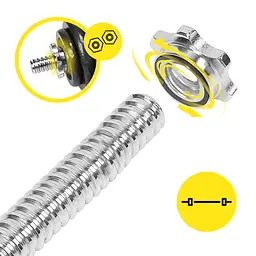 Гриф для штанги прямий Cornix 150 см 25 мм XR-0411 - мініатюра 6