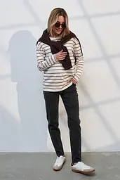 Джинси для вагітних Mom Fit для майбутніх мам M (46) Ivonne Essential Юла Мама чорно-сірий - мініатюра 2