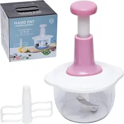 Подрібнювач механічний Hand Pat для овочів White Pink (16341) - мініатюра 4