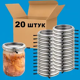 Набір затискачів для домашнього консервування (тушонка, м'ясо) Харків, 20 штук консервація своїми руками, ХЕАЗ 85331 - мініатюра 2