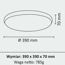 Стельовий світильник Polux 314925 Kern Led 24W 4000K 2600Lm Ip20 - мініатюра 4